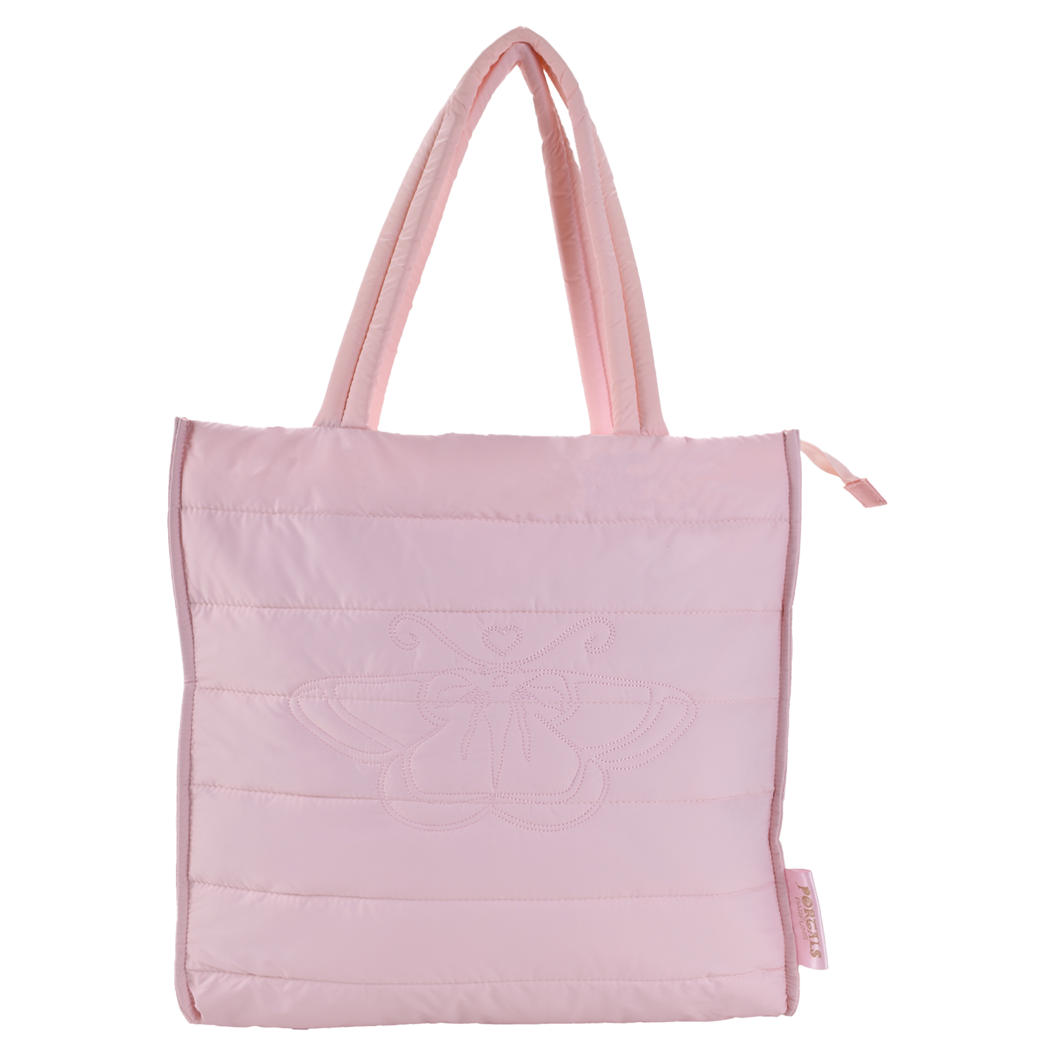 Pink Puffy Tote Portals Parfums